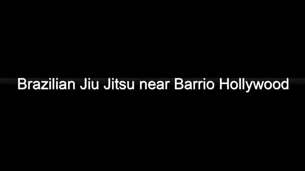 brazilian jiu jitsu near barrio hollywood